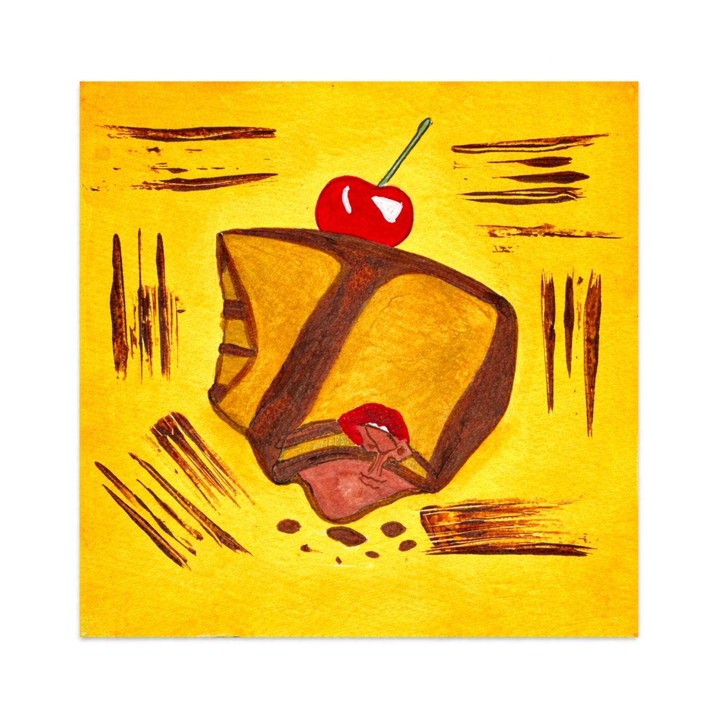Chocolate Cake Decadent pt. 2, 8inx8in Print