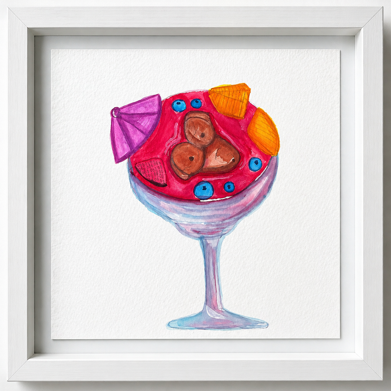 Assymetric Body & Martini, 8inx8in